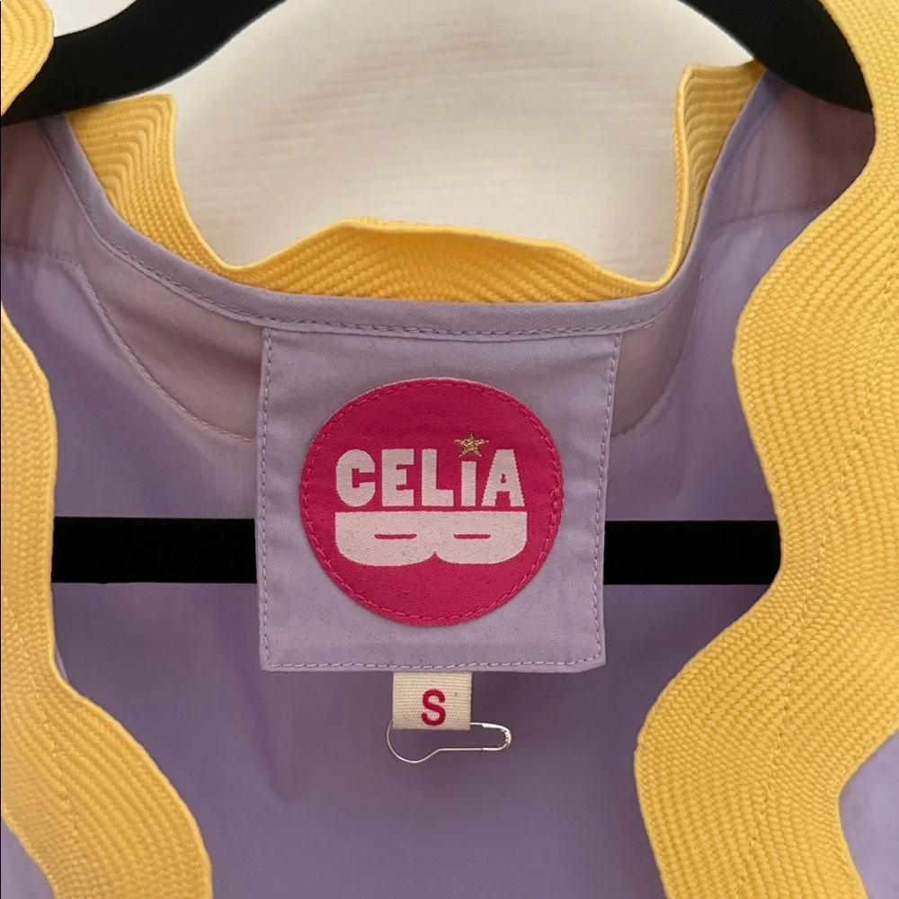 CeliaB Colorful Midi Dress with Ric Rac Ruffle Details - Picture 2 of 5